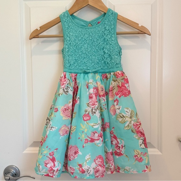 Pinky Other - Little Girl Floral Summer Dress Size: 5yr Spring/Summer/Birthday Party/ Events